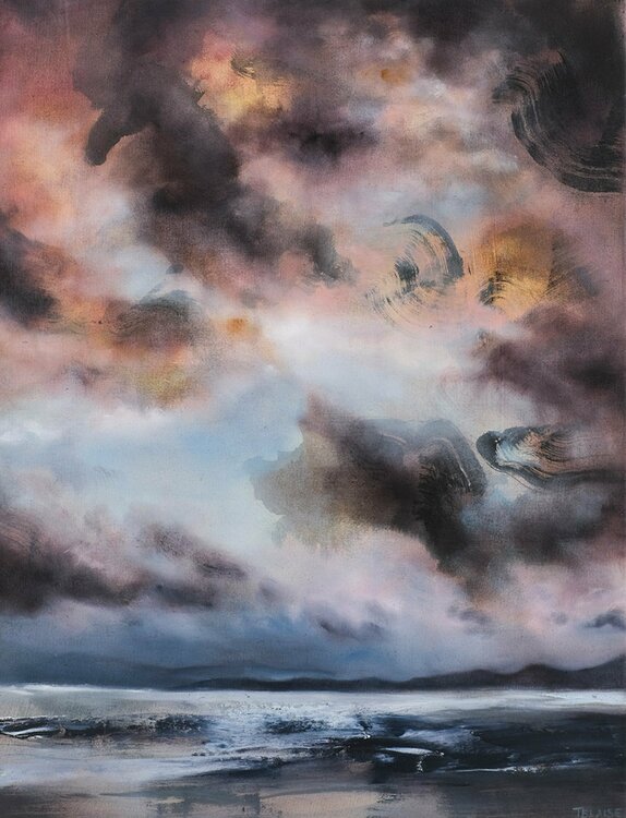 New Horizon Von Tiffany Blaise 21 Malerei Ol Wachs Auf Leinwand Singulart
