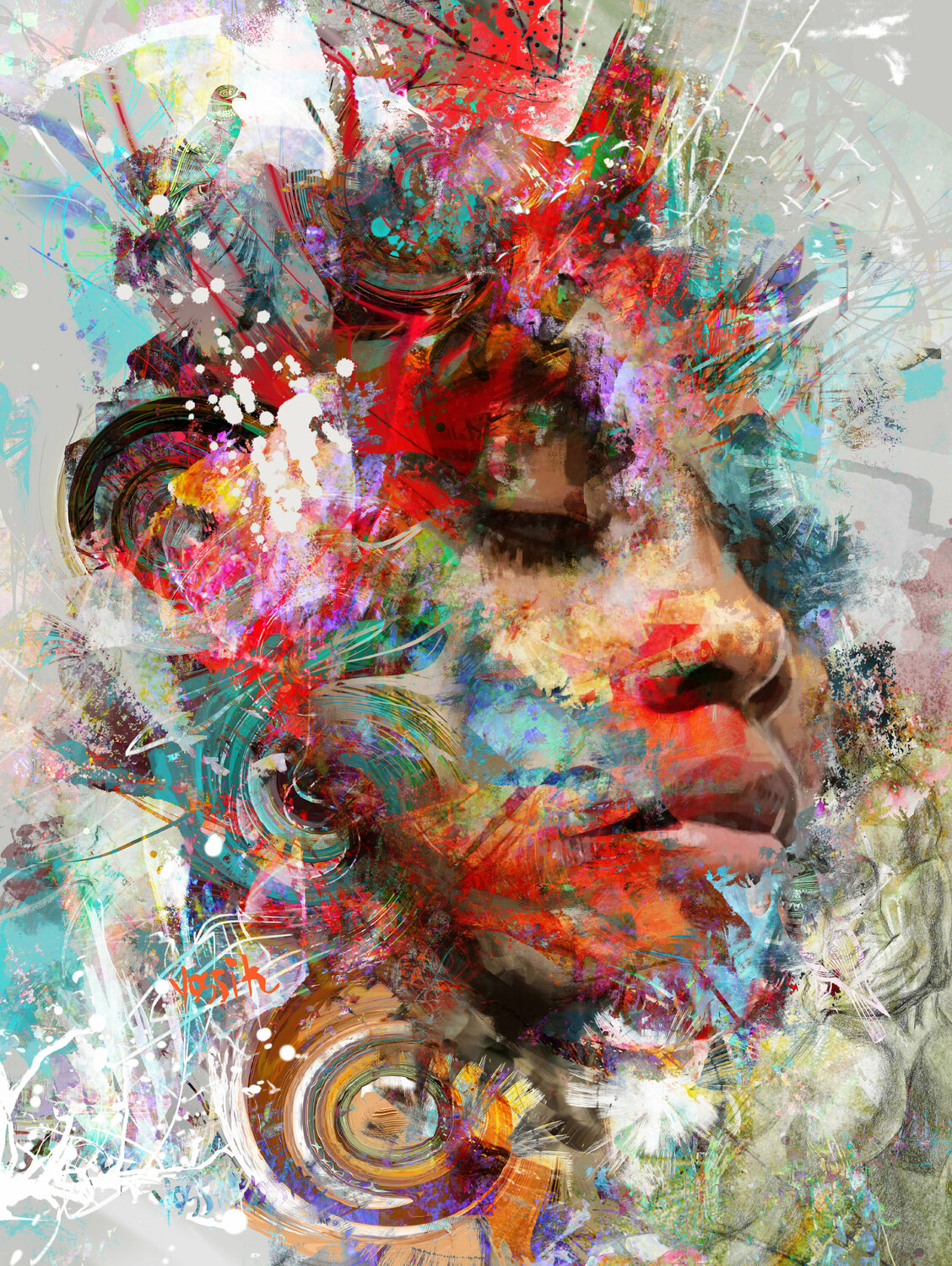 express yourself by Yossi Kotler (2019) Painting Acrylic, Ink on