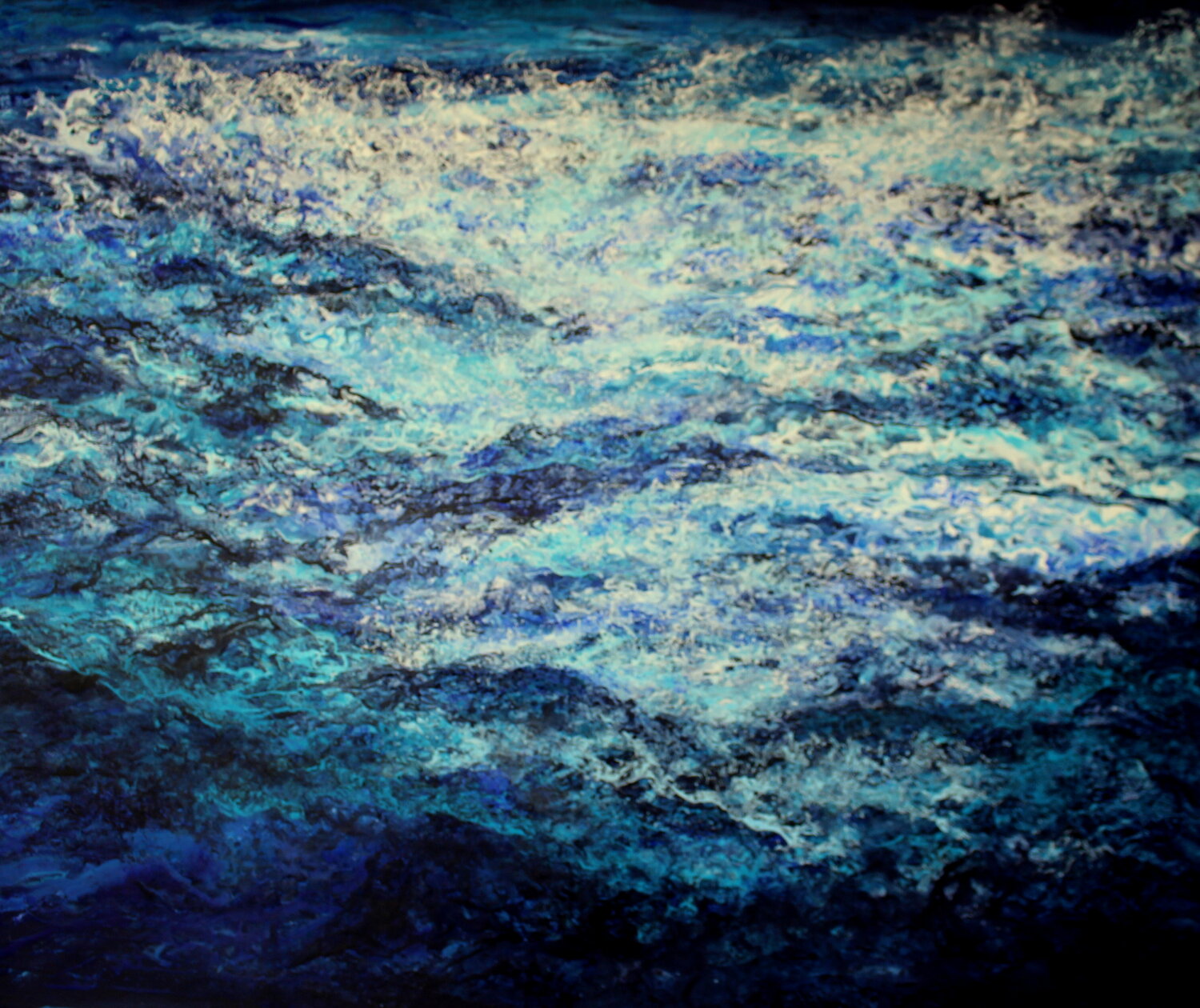 Bubbling Waters by Ulrike Schmelter (2021) Painting Acrylic on Canvas