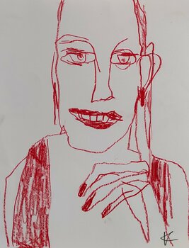 Rote Frau Barbara Kroll