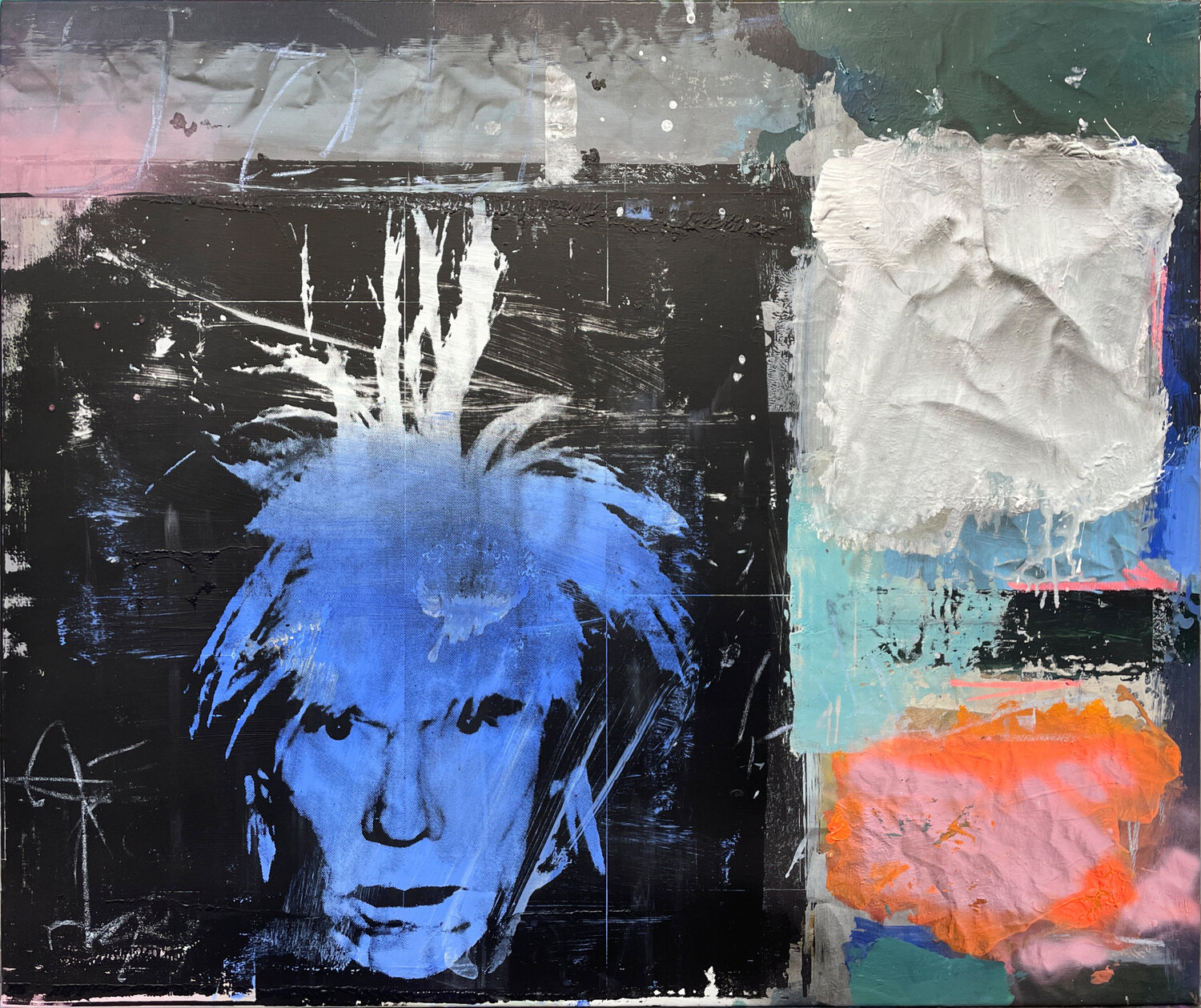 Andy Warhol by Mykola Kuryliuk (2023) : Painting Acrylic on Canvas ...