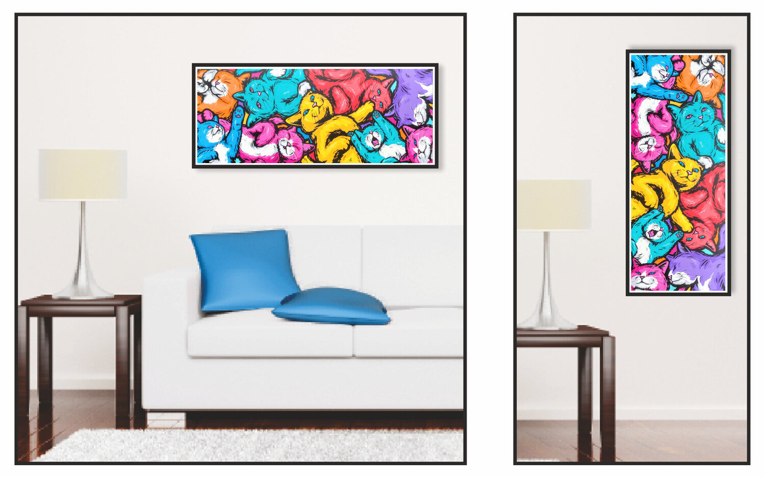 Jellybean Cats by Jamie Lee (2022) : Painting Acrylic on Canvas - SINGULART