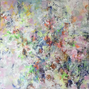 Floral Energy by Viktoria Ganhao (2020) : Painting Acrylic on Canvas ...