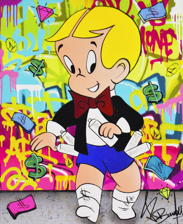 RICHIE RICH by Vincent Bardou (2021) : Painting Acrylic, Oil on Canvas -  SINGULART