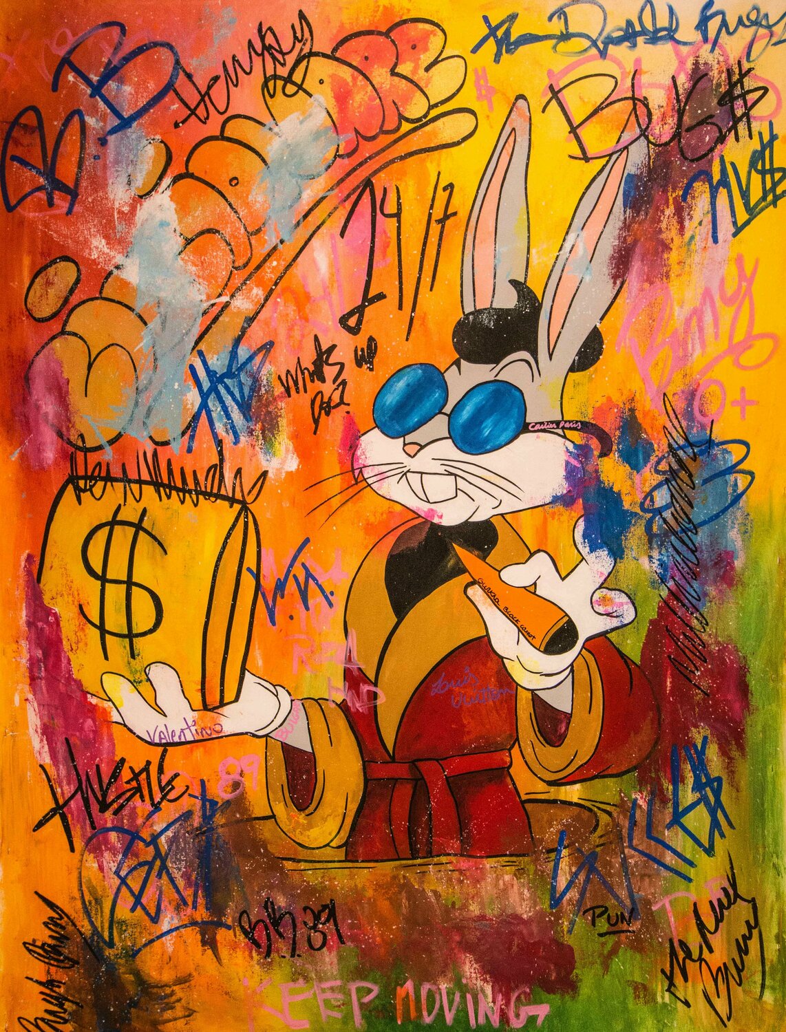 Carrot Dealer ft. Bugs Bunny by Carlos Pun (2020) : Painting Acrylic on ...