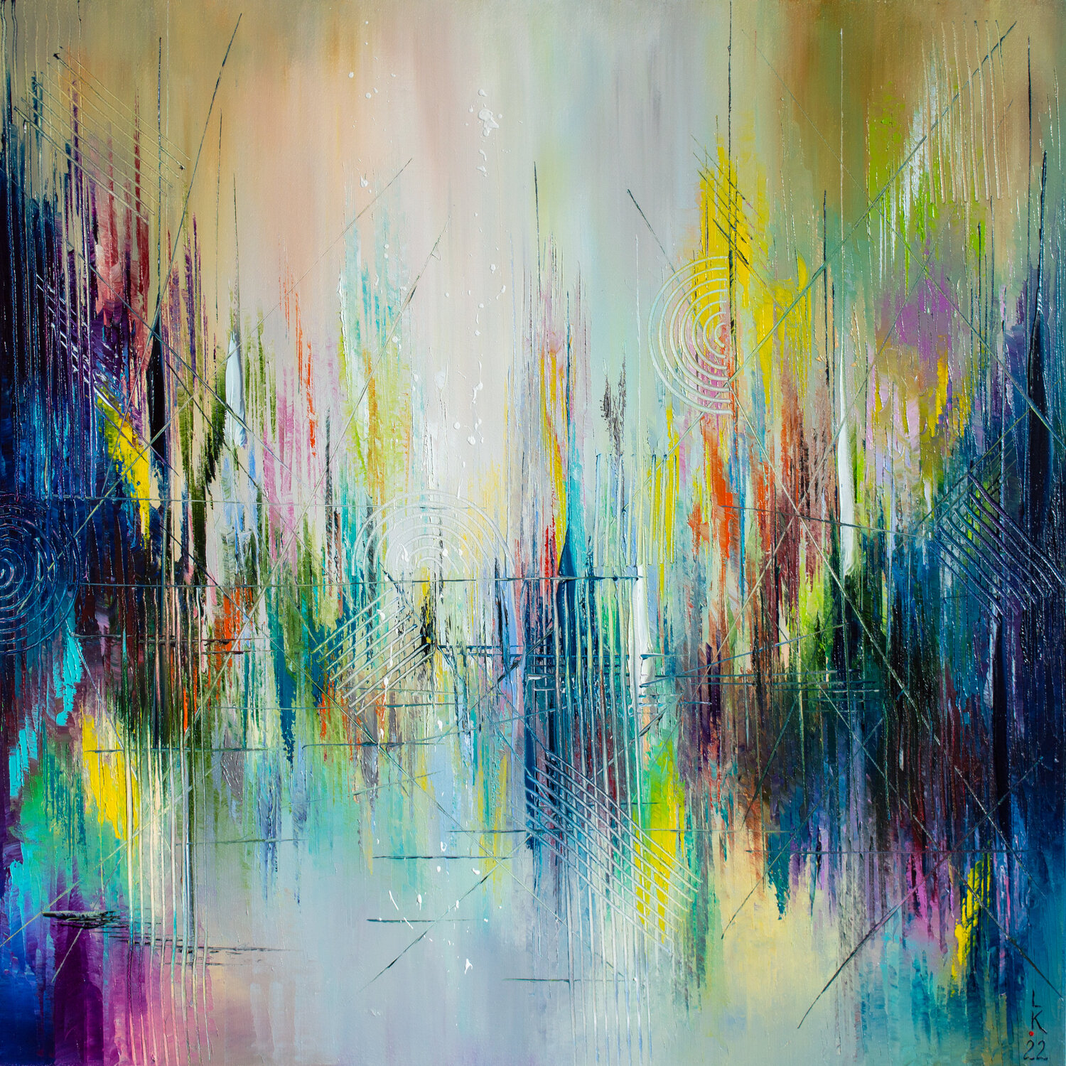 Mirage City By Liubov Kuptsova (2022) : Painting Oil On Canvas - SINGULART