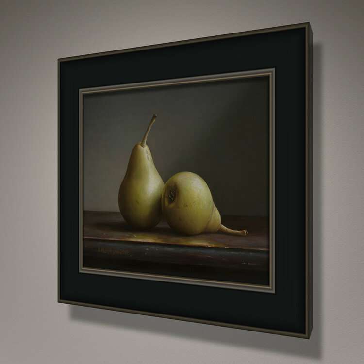 Pears by Albert Kechyan (2019) : Painting Oil on Wood - SINGULART