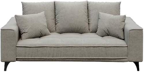 put forward Skalk Appearance Chloe light grey 2,5 seater sofa by Devichy (N.D) : Seating Wood, Steel -  SINGULART