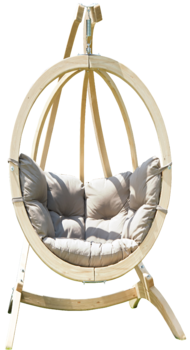 zoals dat vertraging Champagne Globo Chair natura - AZ-2030820 by Amazonas (N.D) : Seating Textile, Wood -  SINGULART